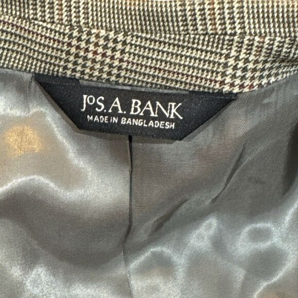 Glen Plaid Wool Silk Blazer 44S – Jos A Bank - Picture 9 of 16